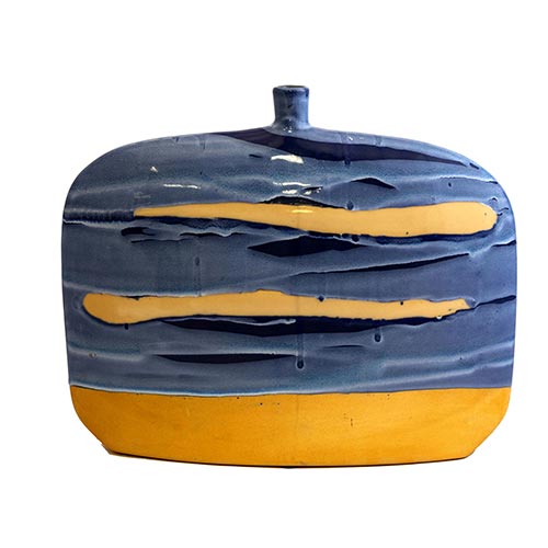 Sub.:4-On - Lote: 311 -  Jarr�n azul realizado en cer�mica.