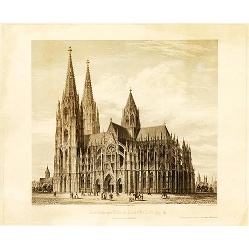 Sub.:4-On - Lote: 288 -  Escena de catedral