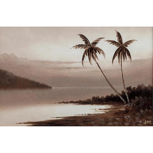 Sub.:4-On - Lote: 222 -  Oasis con palmeras