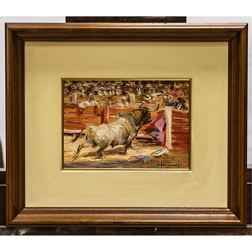 Sub.:4-On - Lote: 202 - ESCUELA ESPA�OLA S. XX La embestida