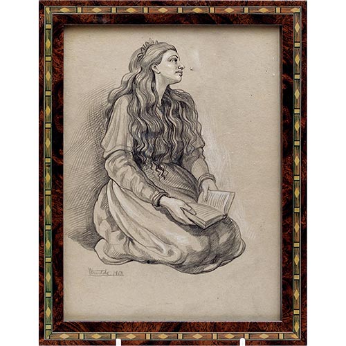 Sub.:4-On - Lote: 257 - JOS� MAR�A YTURRALDE (Cuenca, 1942) Retrato de mujer leyendo