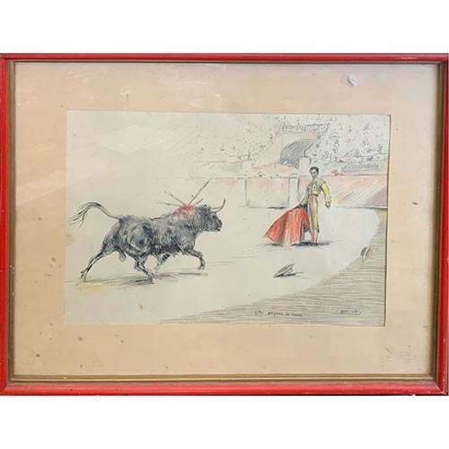 Sub.:4-On - Lote: 223 - ESCUELA ESPA�OLA S. XX Litri empieza la faena