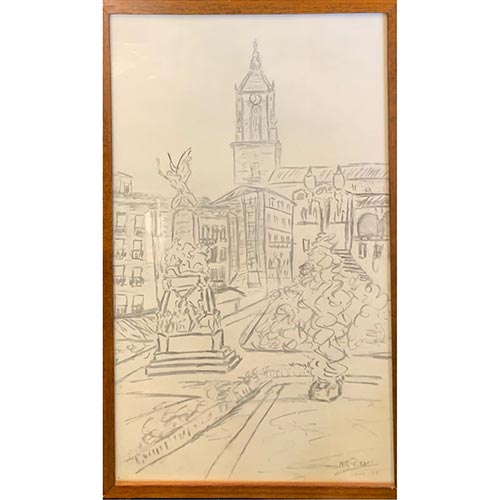 Sub.:4-On - Lote: 248 - ESCUELA ESPA�OLA, S.XX Vista de la Virgen Blanca