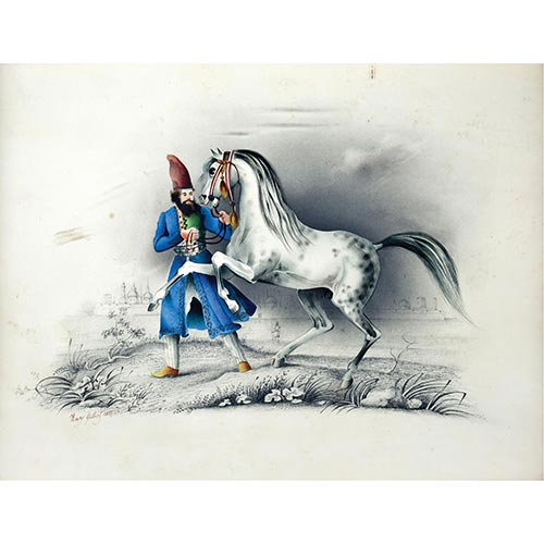 Sub.:4-On - Lote: 254 - ESCUELA INGLESA, S. XX Caballo y Jinete