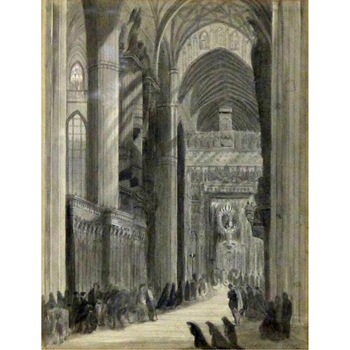 Sub.:4-On - Lote: 233 -  Interior de catedral