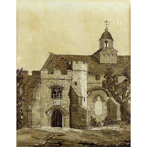 Sub.:4-On - Lote: 232 - ESCUELA EUROPEA, S. XX Vista de abad�a