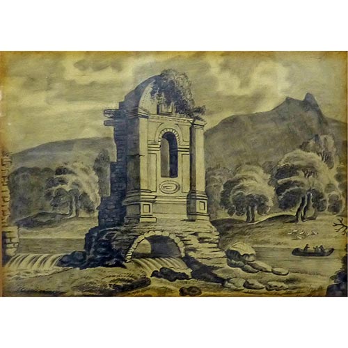 Sub.:4-On - Lote: 230 -  Paisaje con ruinas