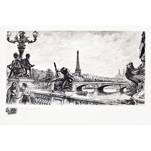 Sub.:4-On - Lote: 267 - AIM� EDMOND DALLEMAGNE (1882-1971) Pont Alexandre III