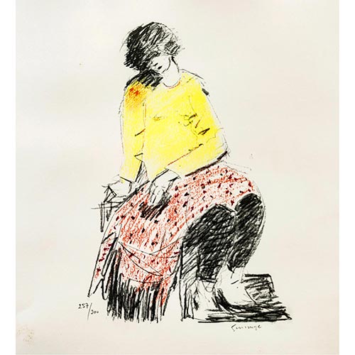 Sub.:4-On - Lote: 261 -  Joven tejedora