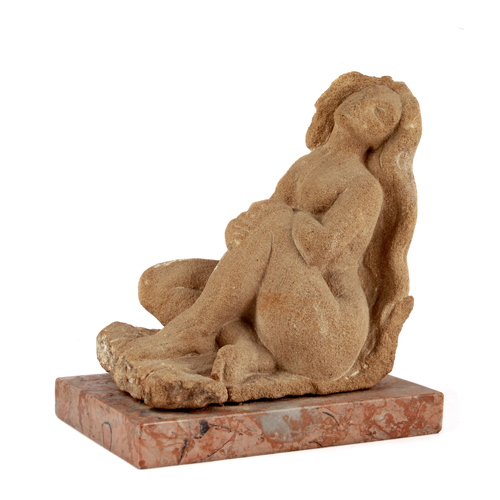 Sub.:4 - Lote: 1346 - ANTONIO BUENO 1913 - (...) Escultura de mujer desnuda.