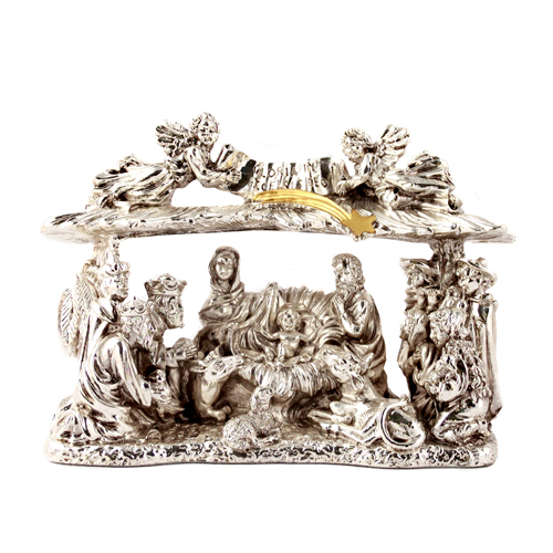 Sub.:4 - Lote: 1303 -  Misterio en metal plateado