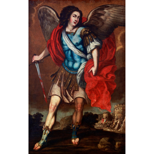 Sub.:4 - Lote: 114 - VICENTE BERDUSN Y OSORIO (Ejea de los Caballeros, Aragn, 1632 - Tudela, Navarra, 1697) San Miguel Arcngel