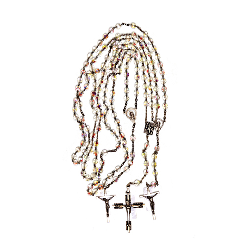 Sub.:4 - Lote: 1385 -  Lote de tres rosarios en cristal.