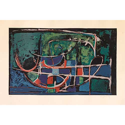 Sub.:40 - Lote: 174 - NATIVIDAD GUTIERREZ (1941, Puerto Rico-2015) Formas org�nicas