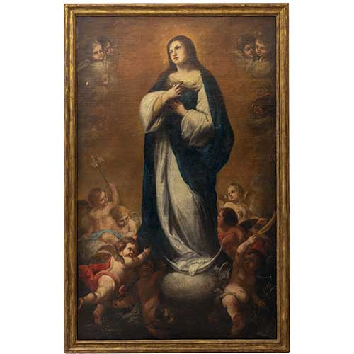 Sub.:40 - Lote: 124 - ESCUELA ARAGONESA S. XVIII Inmaculada