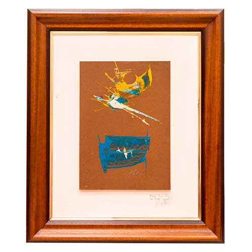 Sub.:40 - Lote: 126 - ESCUELA ESPA�OLA, S. XX Oleo sobre tablex