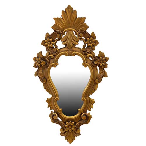 Sub.:40 - Lote: 281 -  Pareja de cornucopias en madera dorada y dorada