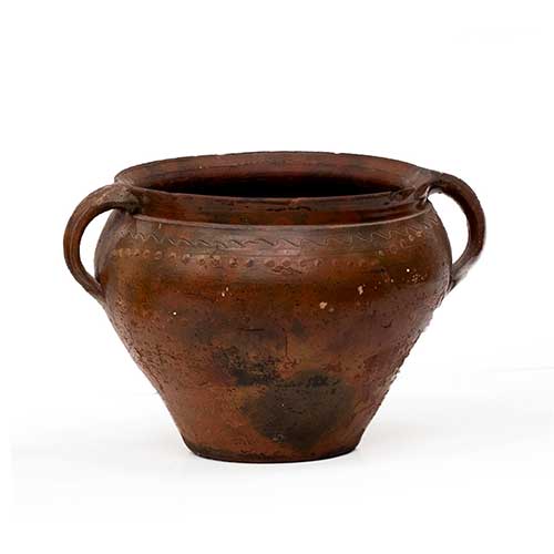 Sub.:40 - Lote: 248 -  Orza de dos asas en ceramica