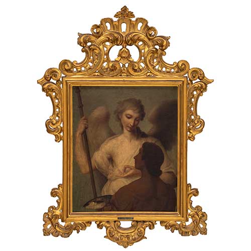 Sub.:40 - Lote: 183 - ESCUELA VENECIANA, S.XVIII Tob�as y el �ngel