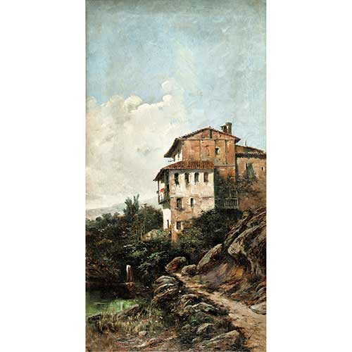 Sub.:40 - Lote: 120 - JOS� VILAR TORRES (Valencia, 1828-1904) Paisaje rural