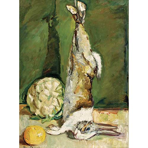 Sub.:40 - Lote: 142 - PETRY SALCEDO (Bilbao, 1907-1995) Bodeg�n con conejo