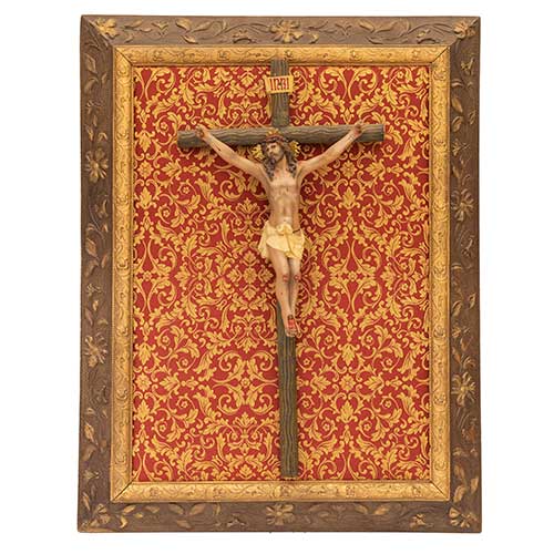 Sub.:40 - Lote: 226 -  Cristo en la cruz con marco