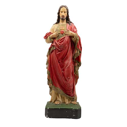 Sub.:40 - Lote: 310 -  Sagrado Coraz�n en pie rojo