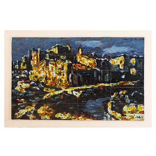 Sub.:40 - Lote: 231 - CIRILO MU�OZ (1935 - 2009) Vista de pueblo