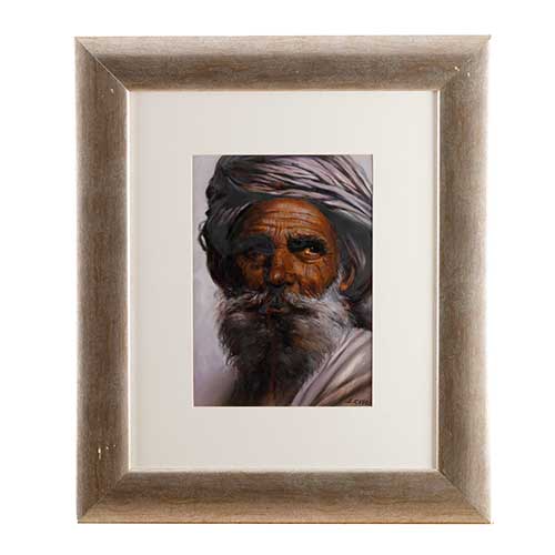 Sub.:40 - Lote: 135 - LUIS CALVO D�EZ (Zaragoza, 1935-2021) �rabe con turbante