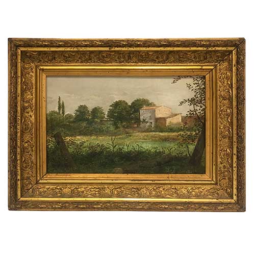 Sub.:40 - Lote: 146 - BALTASAR GONZ�LEZ FERR�NDEZ (Borja 1861 - Tierga 1936) Paisaje rural