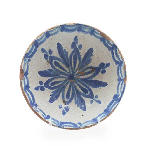 Sub.:40 - Lote: 201 -  Cuenco en cer�mica de Fajalauza Siglo XIX