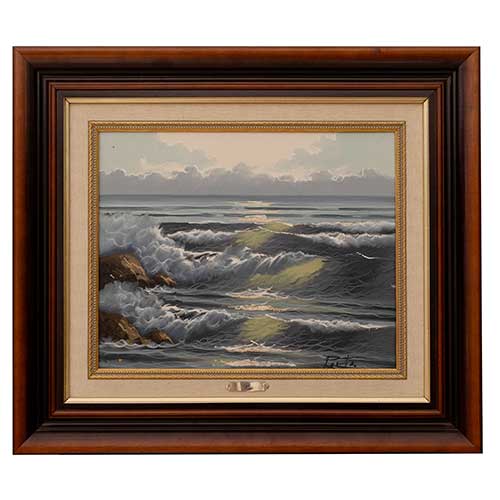 Sub.:40 - Lote: 76 - ESCUELA ESPA�OLA, S. XX Pareja de Marinas