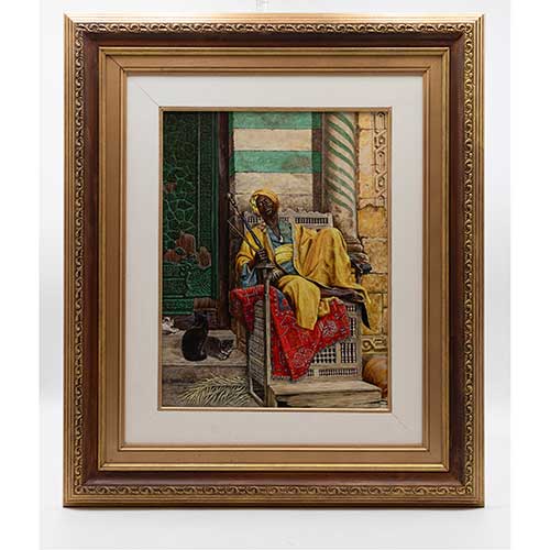 Sub.:40 - Lote: 43 - FERNANDO RODRIGUEZ LA�N (Vitoria, 1961) El fumador de pipa (copia)