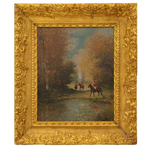 Sub.:40 - Lote: 150 -  Escena inglesa de caza