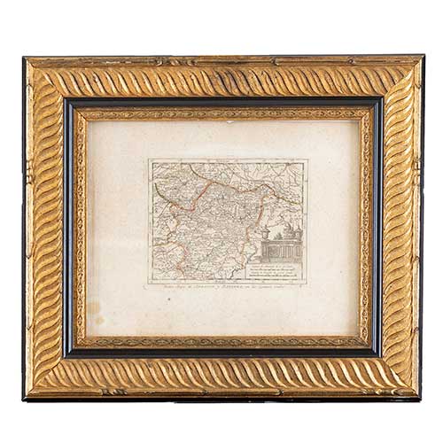 Sub.:40 - Lote: 36 -  Nueva mapa de Arragon y Navarra, con los caminos reales