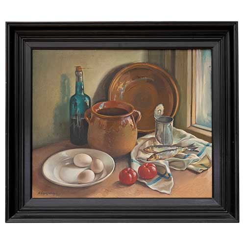 Sub.:40 - Lote: 50 - ESCUELA ESPA�OLA, S. XX Bodeg�n