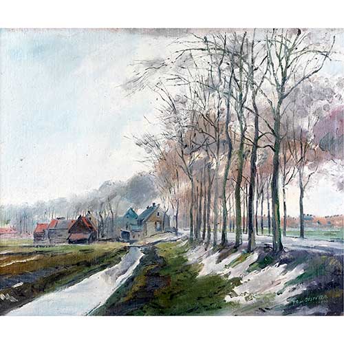 Sub.:41 - Lote: 48 - FEDERICO AMALIUS VAN OOSTVEEN (1885-1979) Paisaje