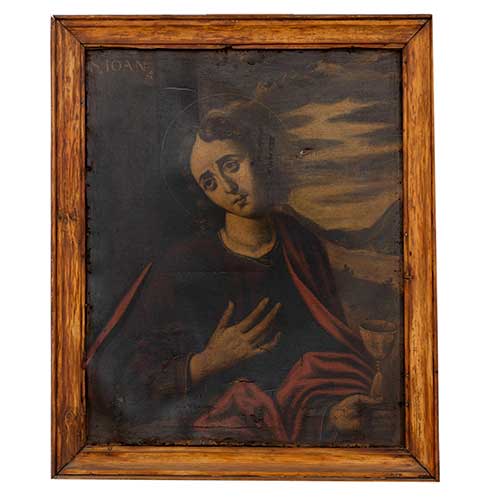 Sub.:41 - Lote: 118 - ESCUELA ESPA�OLA S. XVIII San Juan Evangelista