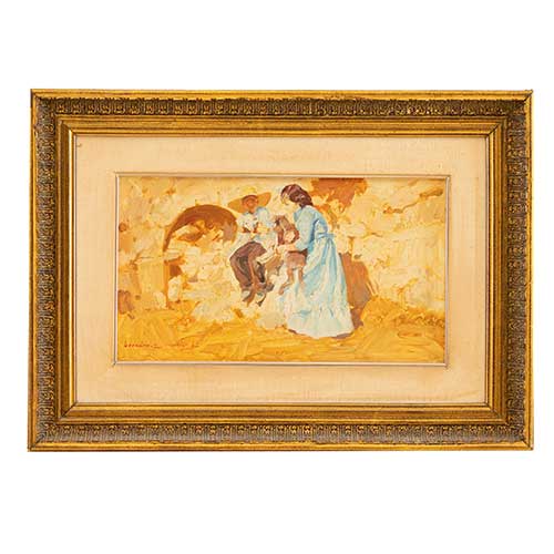 Sub.:41 - Lote: 72 - JOS� ANTONIO HERN�NDEZ MART�N (Ciudad Rodrigo,1940 - Valencia,2001) Ni�os con perro