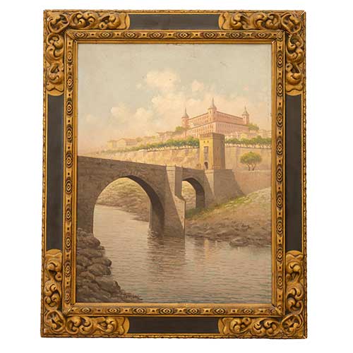 Sub.:41 - Lote: 57 - ESCUELA ESPA�OLA, PRINCIPIOS S.XX Puente de Alc�ntara