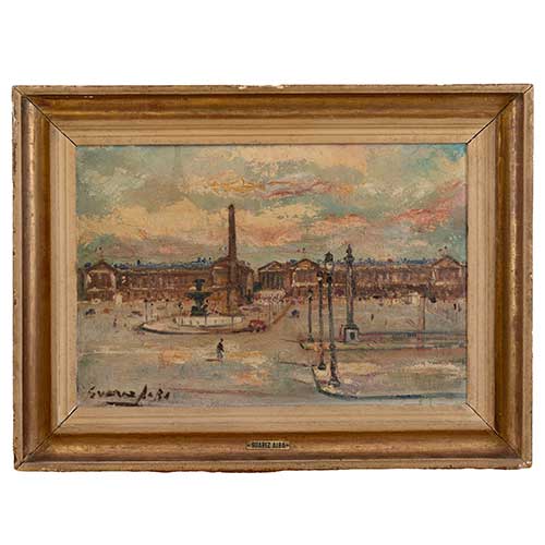 Sub.:41 - Lote: 56 - ENRIQUE SU�REZ ALBA (1921-1987) Place de la Concorde Paris