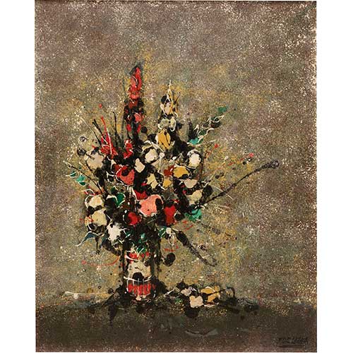 Sub.:41 - Lote: 46 - JOS� MAR�A PERALTA Y MART�NEZ DE LECEA (Zaragoza, 1913 - 1998) Florero