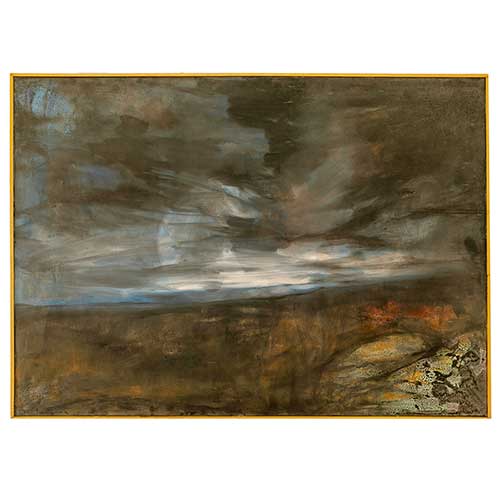 Sub.:41 - Lote: 175 - RICARDO SANTAMAR�A (Zaragoza, 1920 - Prayssac, 2013) Atardecer IV Paisages imaginaires Riglos 2000