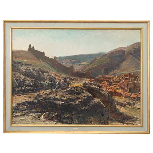 Sub.:41 - Lote: 187 - AGUST�N ALEGRE MONFERRER (Santa Eulalia del Campo, Teruel, 1936) Albarrac�n