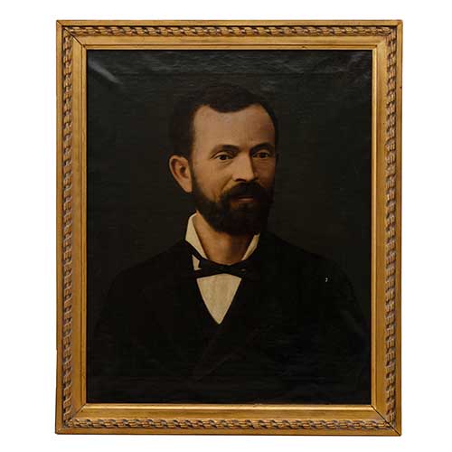 Sub.:41 - Lote: 74 - ESCUELA ESPA�OLA C. 1900 Retrato de caballero