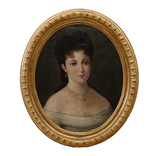 Sub.:41 - Lote: 73 - ESCUELA ESPA�OLA S. XIX-XX Retrato de dama