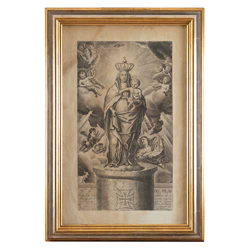 Sub.:41 - Lote: 5 -  Virgen del Pilar de Fray Manuel Bayeu