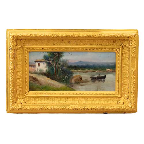 Sub.:41 - Lote: 65 -  Paisaje con laguna