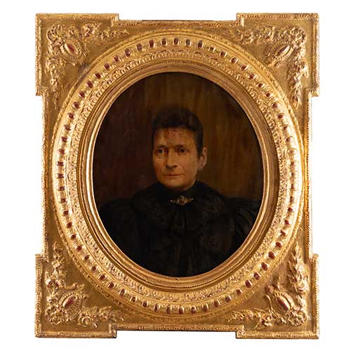Sub.:41 - Lote: 78 - ESCUELA ESPA�OLA S. XIX-XX Retrato se�ora