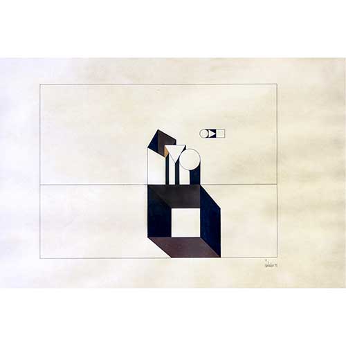 Sub.:42 - Lote: 34 - VICENTE DOLADER BECERRA (Zaragoza, 1905) Formas geom�tricas